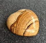 Strength, Security, Courage to Speak Out - Brown Jasper Meditation Heart