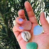 Free the Spirit, Growth, Intuition - Spark of Magic Opalite Small Meditation Heart