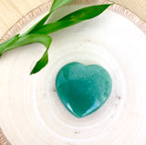 Stone of Opportunity, Lightness & Humor - Small Aventurine Meditation Heart