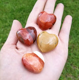 The Stone of Strength and Decision Making - Mookaite Meditation Heart