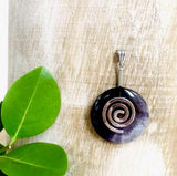 Wholeness, Unity, Third Eye - Amethyst PI Circle of Life Pendant