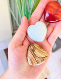 Free the Spirit, Growth, Intuition - Spark of Magic Opalite Meditation Heart