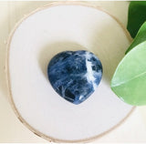 Stone of Logic, Efficiency and Mindfulness - Small Sodalite Meditation Heart