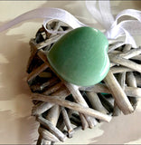 Stone of Opportunity, Lightness & Humor - Small Aventurine Meditation Heart