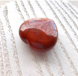 Independence, Stablility, Strength - Small Jasper Meditation Heart