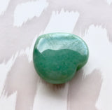 Stone of Opportunity, Lightness & Humor - Small Aventurine Meditation Heart