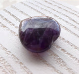Tranquility and Protection - Small Amethyst Meditation Heart