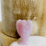 Love, Emotional Healing, Stress Relief, Unity - Rose Quartz Protection Angel