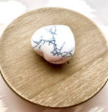 Receive Wisdom, Peace and Calm - Small Howlite Meditation Heart
