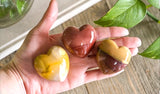 The Stone of Strength and Decision Making - Mookaite Meditation Heart