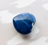 Stone of Logic, Efficiency and Mindfulness - Small Sodalite Meditation Heart