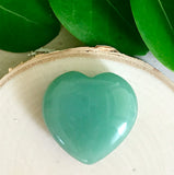 Stone of Opportunity, Lightness & Humor - Small Aventurine Meditation Heart