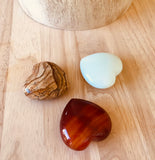 Free the Spirit, Growth, Intuition - Spark of Magic Opalite Meditation Heart