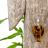 All seeing, all knowing eye - Tiger's Eye Protection Angel Pendant
