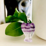 The Stone of Mental Clarity - Fluorite Protection Angel Pendant