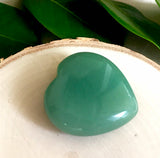 Stone of Opportunity, Lightness & Humor - Small Aventurine Meditation Heart