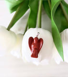 Independence, Stability, Strength - RED JASPER ANGEL PENDANT