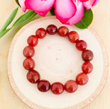 “CREATIVITY, COURAGE, SEXUALITY” - Red Carnelian Tumbled Stone Bracelet