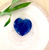Stone of Logic, Efficiency and Mindfulness - Small Sodalite Meditation Heart