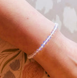 "FREE THE SPIRIT, GROWTH, INTUITION" - Dream to Grow Opalite Enchanting 4mm Beaded Bracelet