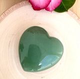 The Stone of Opportunity & Optimism - Aventurine Meditation Heart