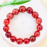 “CREATIVITY, COURAGE, SEXUALITY” - Red Carnelian Tumbled Stone Bracelet