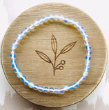 "FREE THE SPIRIT, GROWTH, INTUITION" - Dream to Grow Opalite Enchanting 4mm Beaded Bracelet