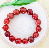 “CREATIVITY, COURAGE, SEXUALITY” - Red Carnelian Tumbled Stone Bracelet