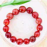 “CREATIVITY, COURAGE, SEXUALITY” - Red Carnelian Tumbled Stone Bracelet