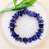 "NEW POSSIBILITIES IN OLD SITUATIONS" - Charoite Chip Gemstone Bracelet