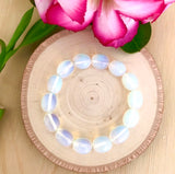 "FREE THE SPIRIT, GROWTH, INTUITION" - Dream to Grow Opalite Enchanting Tumbled Bracelet