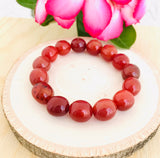 “CREATIVITY, COURAGE, SEXUALITY” - Red Carnelian Tumbled Stone Bracelet