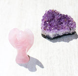 Love, Emotional Healing, Stress Relief, Unity - Rose Quartz Protection Angel