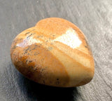 Strength, Security, Courage to Speak Out - Brown Jasper Meditation Heart