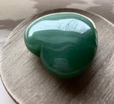 The Stone of Opportunity & Optimism - Aventurine Meditation Heart