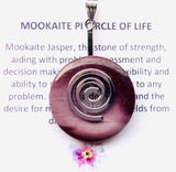 The Stone of Strength and Decision Making - Mookaite PI Circle of Life Pendant
