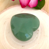 The Stone of Opportunity & Optimism - Aventurine Meditation Heart