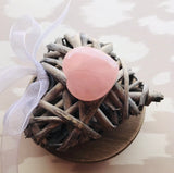 Love, Emotional Healing, Stress Relief, Unity - Small Rose Quartz Meditation Heart