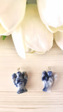 Stone of Logic, Efficiency and Mindfulness - Sodalite Protection Angel Pendant