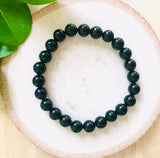 "THE STONE OF PROTECTION AND GROUNDING" - Black Onyx 8mm Beaded Bracelet