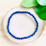 “INNER VISION, INNER POWER, MENTAL ORGANIZATION”  - Lapis Lazuli 4mm Faceted Bracelet