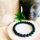 "THE STONE OF PROTECTION AND GROUNDING" - Black Onyx 8mm Beaded Bracelet